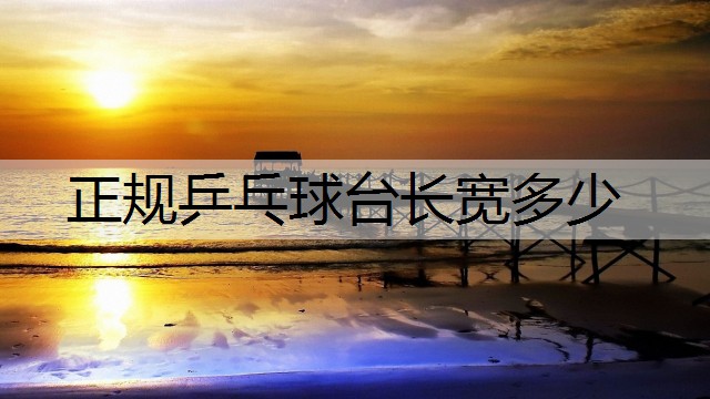 正规乒乓球台长宽多少